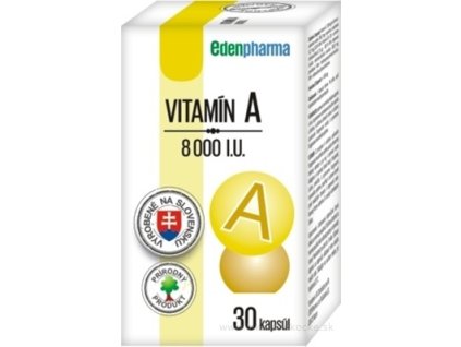 EDENPharma VITAMÍN A 8000 I.U. 30 kapsúl