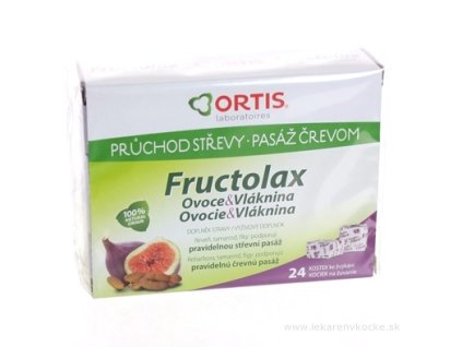 Fructolax Ovocie a vláknina KOCKY 24 ks