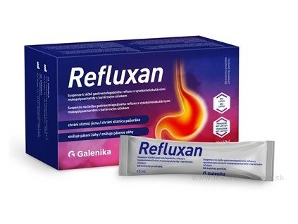 Refluxan vrecúška suspenzia 15 ml  - 20 ks – zdravotnícka pomôcka proti refluxu a páleniu záhy