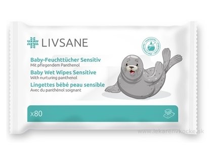 LIVSANE Detské vlhčené obrúsky 80 ks