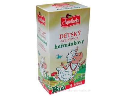 APOTHEKE - Detský bylinný čaj rumančekový BIO, 20x1g