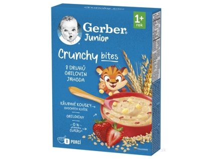 Gerber Nemliečna kaša jahodová s chrumkavými kúskami, 200 g