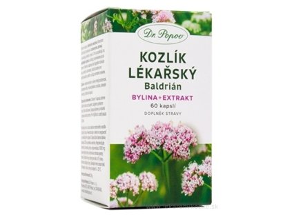 Dr. Popov Valeriána lekárska 60 kapsúl