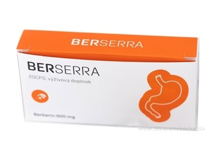 Berserra cps 1×20 ks – prírodný berberín (98 %) na podporu cholesterolu, pečene a glukózy