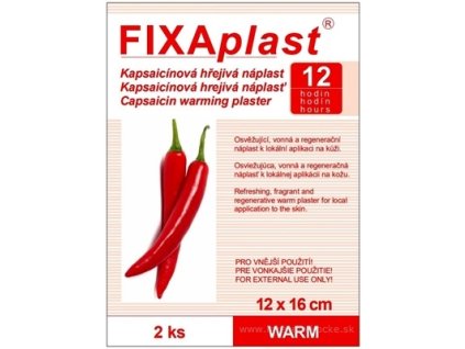 FIXAplast Kapsaicínová hrejivá náplasť WARM 2 ks