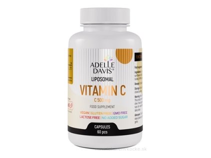 Adelle Davis Lipozomálny vitamín C 500 mg – kapsuly, 60 ks