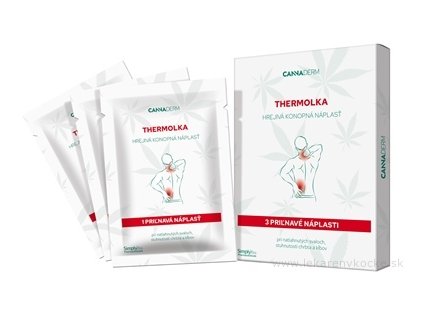 Cannaderm Thermolka Hrejivá konopná náplasť 3 náplasti