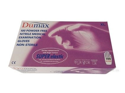 DUMAX RUKAVICE nitrilové vyšetrovacie 100 ks
