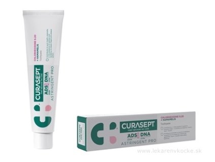 CURASEPT ADS DNA ASTRINGENT PRO zubná pasta s chlórhexidínom 0,20% + Hamamelis virginiana 75 ml