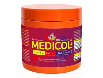 MEDICOL Plus - Vláknina, Enzýmy, Živé kultúry 220 ks