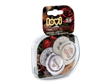 Lovi dynamický utišujúci cumlík I Love 3-6m 2 ks