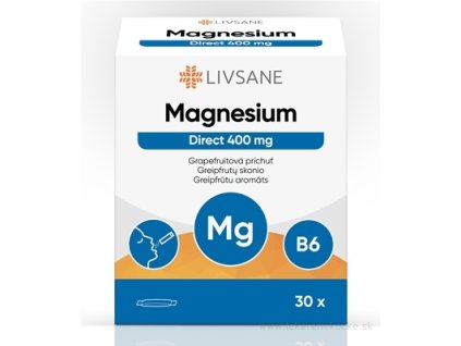 LIVSANE Magnézium Direct 400 mg prášok vo vrecúškach