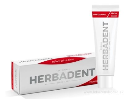 HERBADENT Professional Bylinný gél na ďasná s CHX 25 g