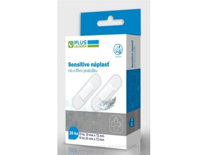 PLUS LEKÁREŇ Náplasť sensitive 20 ks