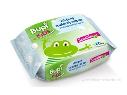 Bupi KIDS Vlhčený toaletný papier Sensitive 60 ks