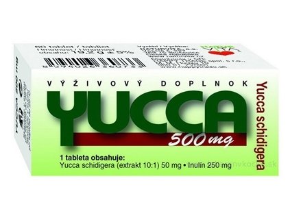 NATURVITA YUCCA 500 mg Yucca shidigera 60 ks