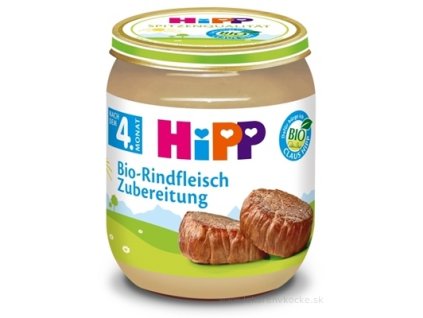 HiPP Príkrm BIO Hovädzie mäso - pyré 125 g