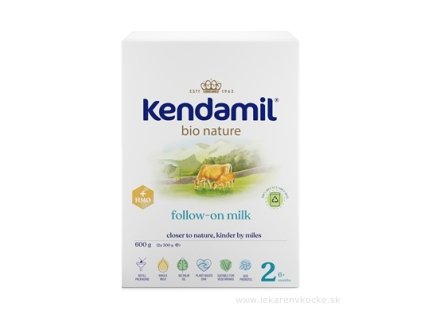 Kendamil BIO Nature 2 HMO+ pokračovacie mlieko 600 g (6‑12 m) – bez palmového a rybieho oleja