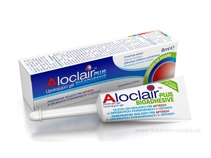 Aloclair PLUS BIOADHESIVE upokojujúci gél  8ml
