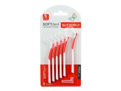 Medzizubné kefky SOFTdent Butterfly S 0,5 mm 6 ks