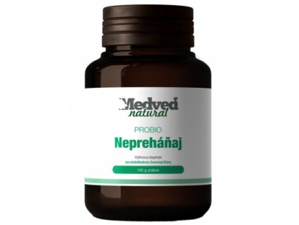 Medveď Natural Nepreháňaj Probio 130 g – Probiotický prášok na hnačku (pre vegánov) – Lekáreň v KOCKE