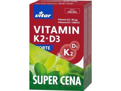 Vitar Vitamín K2 + D3 Forte Duopack 120ks