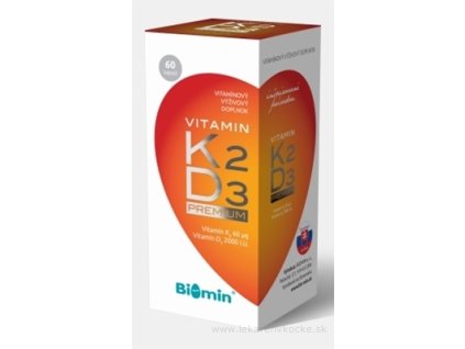 Biomin VITAMIN K2 D3 PREMIUM 2000 I.U. 60 ks