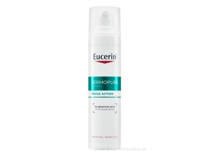 Eucerin DermoPure Clinical Fluid trojitý účinok 40 ml – proti akné, hydratačný fluid bez oleja