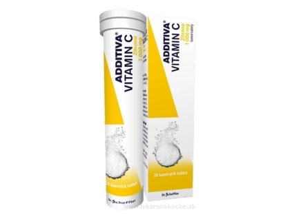 ADDITIVA VITAMÍN C 1000 mg Zitrone 20 ks