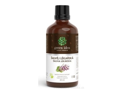 Green Idea Šalvia lekárska bylinný liehový extrakt kvapky 50 ml