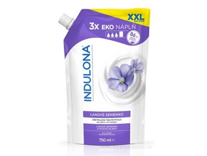 Ošetrujúce tekuté mydlo Ľanové semienko, náhradná náplň, 750 ml