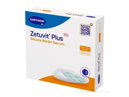 Zetuvit Plus Silicone Border Sacrum Kompres sterilný samolepiaci (18 x 18 cm) 10 kompresov