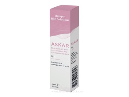 Belupo Skin Solutions Askar Upokojujúci gél na hydratáciu a zmäkčenie kože 15 ml gél