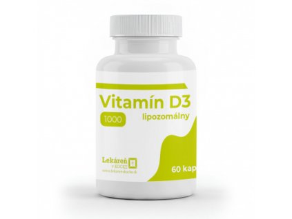Vitamín D3 lipozomálny 60cps  Lekáreň v KOCKE, výživový doplnok pre podporu imunity a vitality (60 kapsúl)