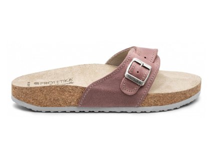 Protetika ORS T05 veľkosť 38, staroružová – ortopedické kožené šľapky