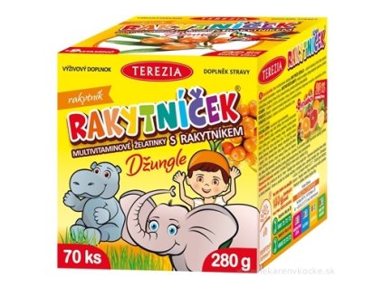 TEREZIA RAKYTNÍČEK multivit.želatínky s rakytníkom 70 ks