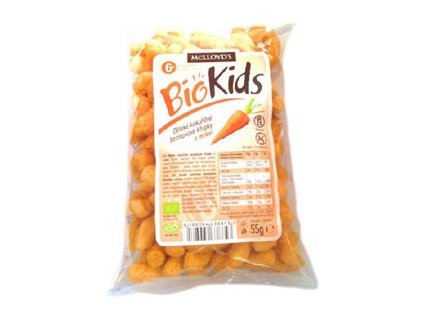 MCLLOYDS Chrumky kukuričné ​​mrkvovej BIO 55g