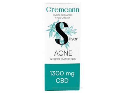 Annabis CREAMCANNN Silver Akné krém pleťový, lokálny, s 1300 mg CBD 1x30 ml