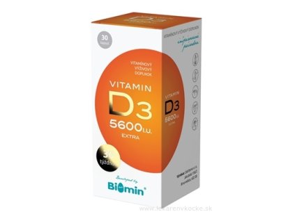 CALCIBONE Vitamin D3 EXTRA 5600 IU – silná dávka vitamínu D, 30 kapsúl