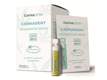 Cannaderm CANNADENT regeneračné sérum 10x1,5 ml