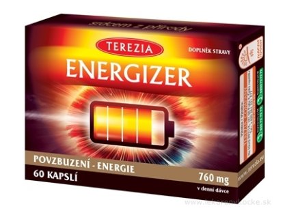 Terezia Energizer 60 cps – prírodná podpora energie, imunity a vitality