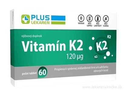 PLUS LEKÁREŇ Vitamín K2 120 μg 60 ks