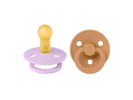 BIBS Colour cumlíky z prírodného kaučuku 2ks – veľkosť 2, VIOLET SKY PUMPKIN