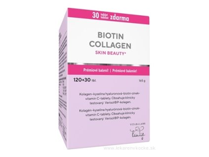 VITABALANS Biotin collagen 120 + 30 tabliet zdarma