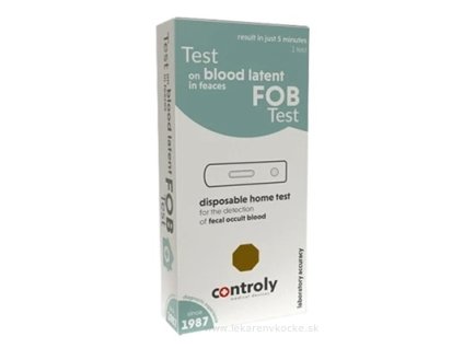 Controly Test OKULTNÉ KRVÁCANIE - samodiagnostický test zo vzorky stolice 1ks