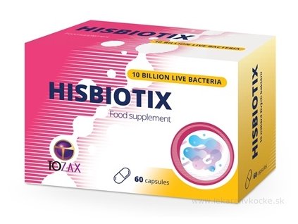 TOZAX Hisbiotix cps 60 ks – probiotikum 5 kmeňov (10 mld baktérií) na trávenie, imunitu a po antibiotikách