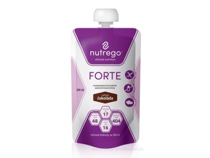 Nutrego FORTE s príchuťou čokoláda 200 ml