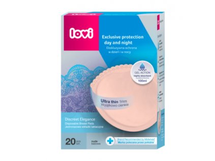 LOVI Prsné vložky Discreet Elegance, béžové, 20 ks