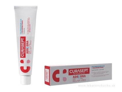 CURASEPT ADS DNA RELIEF PRO zubná pasta s chlórhexidínom 75ml