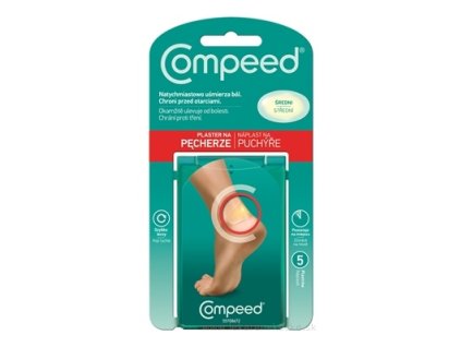 Compeed NÁPLASŤ na pľuzgiere na nohách 5 ks
